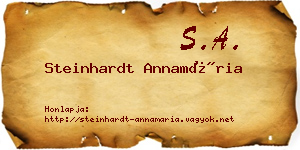 Steinhardt Annamária névjegykártya